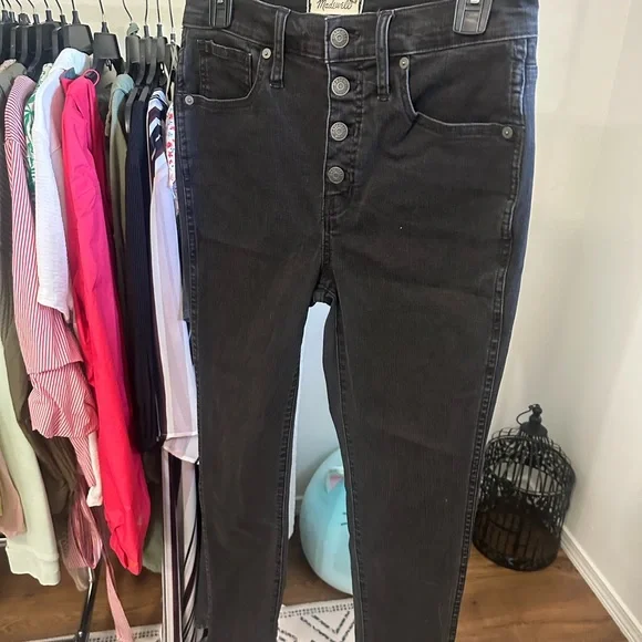 Madewell Women's Dark Gray High-Rise Jeans - Picture 2 of 5